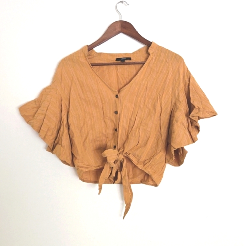Tie Front Crop Top size Large